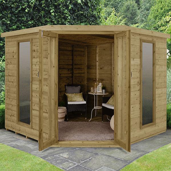 Forest - Arlington 8x8 Corner Summerhouse - Solihull, Tel 